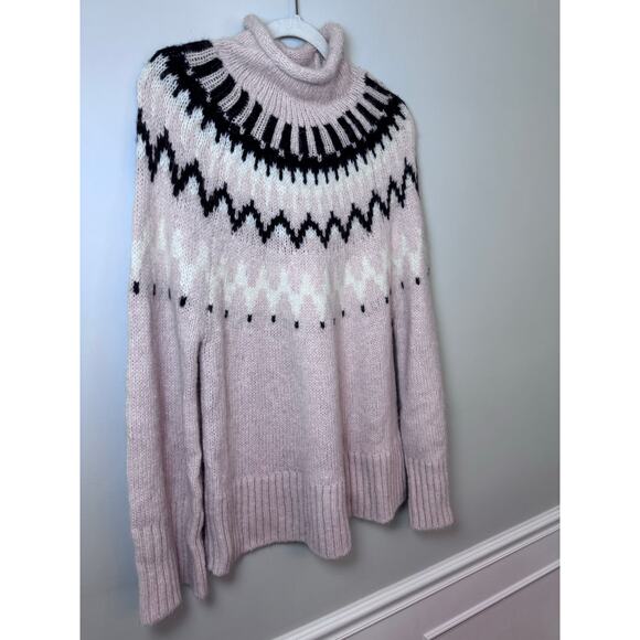 A.L.C. Ruby mock neck fair isle oversized sweater size medium NEW - Picture 13 of 16